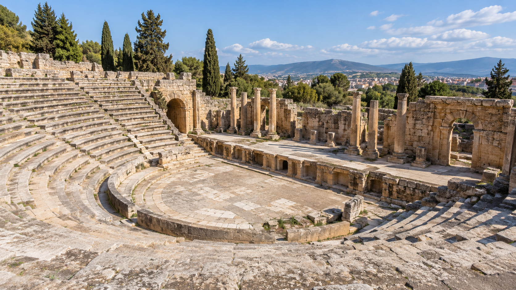 Vue de Timimoun pour Sur les traces romaines  Circuit Est